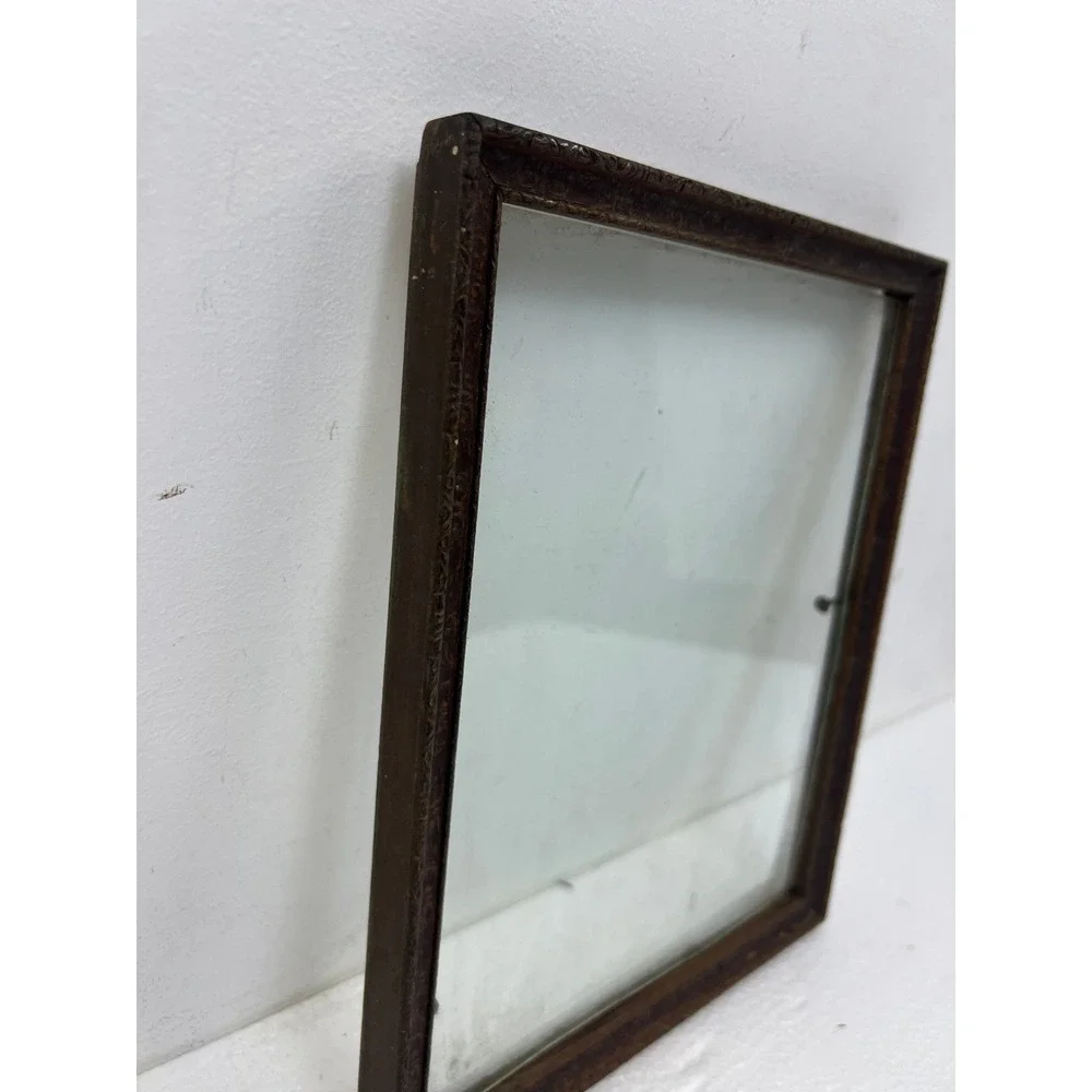 Vintage Art Deco Wood Picture Frame Pressed Gold Paint 20s 30s Fits 7